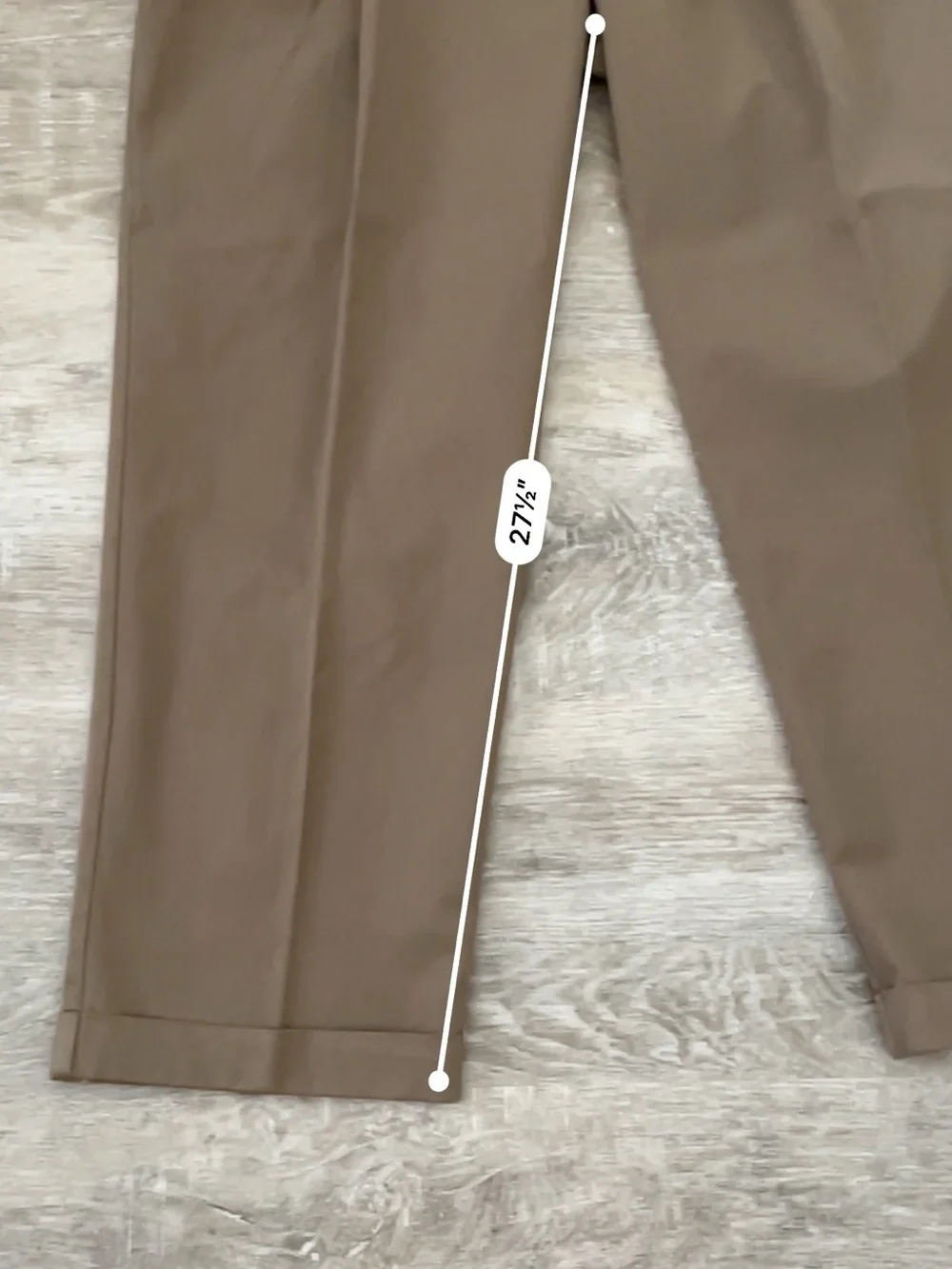 Roundtree & York TravelSmart Men’s Brown Dress Pants 44x30 Pleated Cotton